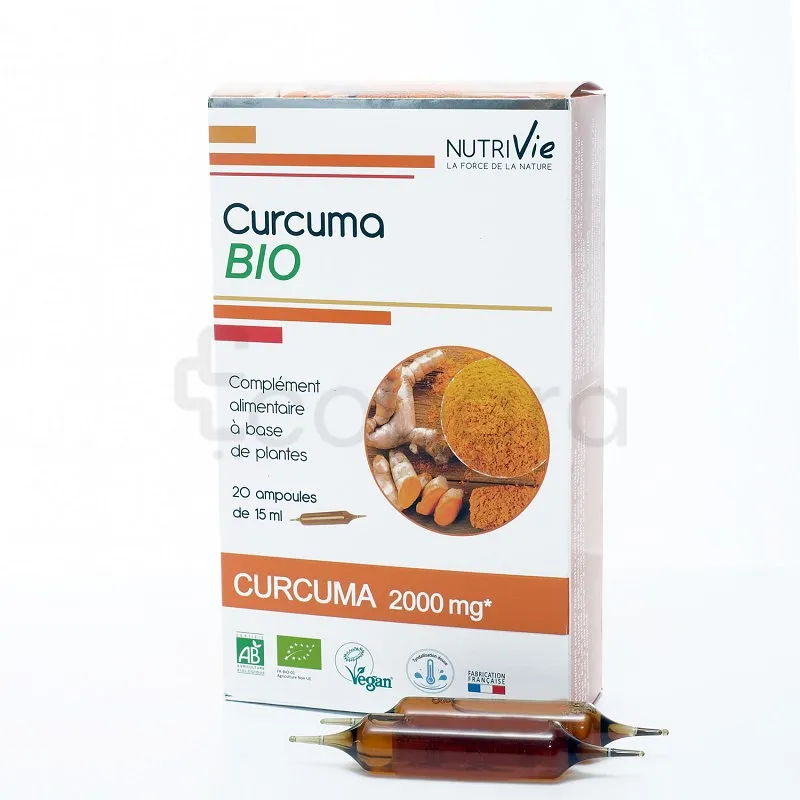 NUTRIVIE CURCUMA BIO 15ML BOITE DE 20 AMPOULES