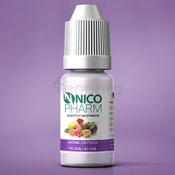 NICOPHARM LIQUIDE DE CIGARETTE ELECTRONIQUE AROME EXOTIQUE 3MG/ML 10ML