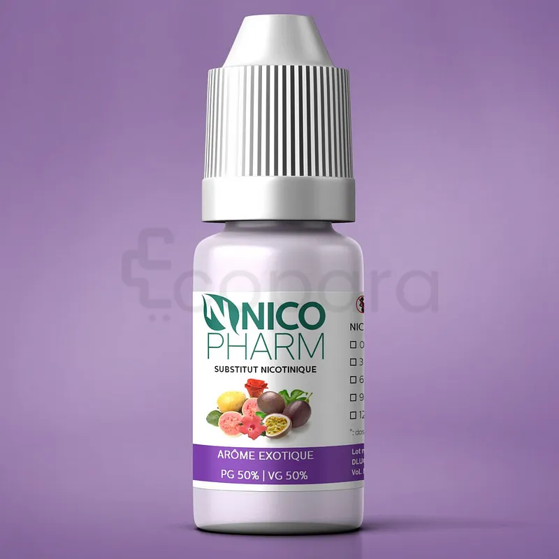 NICOPHARM LIQUIDE DE CIGARETTE ELECTRONIQUE AROME EXOTIQUE 3MG/ML 30ML