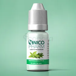 NICOPHARM LIQUIDE DE CIGARETTE ELECTRONIQUE AROME MENTHE & EUCALYPTUS DOSAGE NICOTINE 0MG/ML 30ML