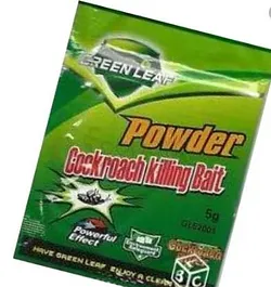 GREEN LEAF POWDER COCKROACH ELIMINATION INSECTES CAFARDS BLATES RADICAL SACHET