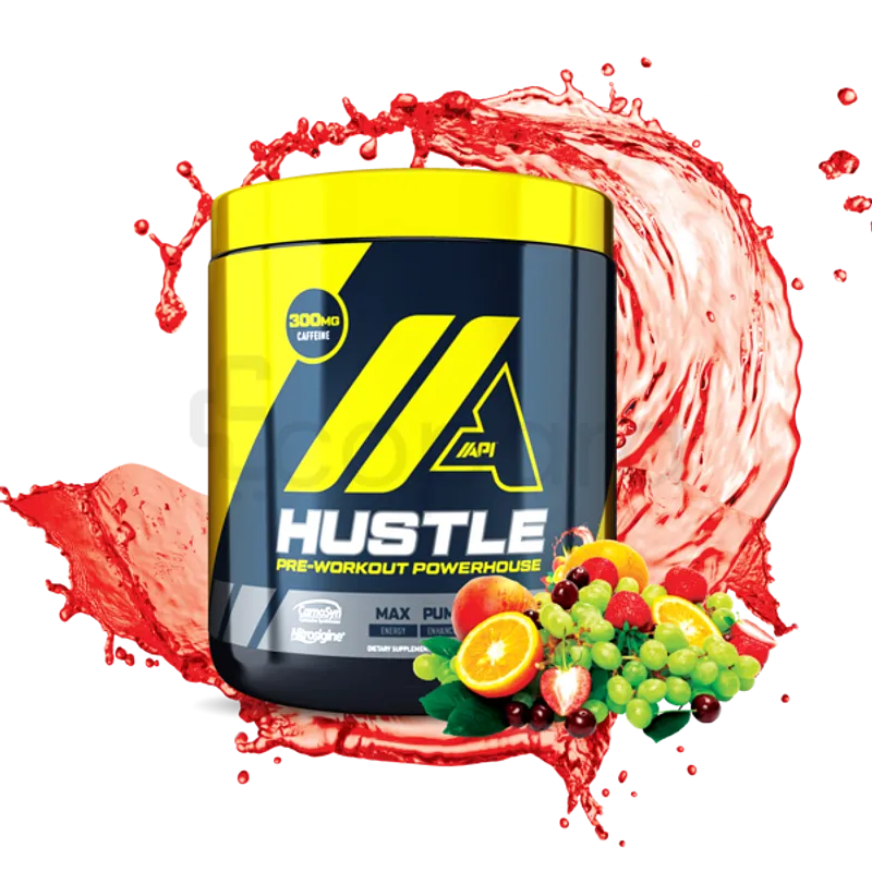 API HUSTLE PRE-WORKOUT FRUIT PUNCH 216G