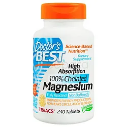 DOCTOR'S BEST HIGHT ABSORPTION MAGNESIUM BOITE DE 240 COMPRIMES