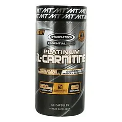MUSCLETECH PLATINUM L-CARNITINE BOITE DE 60 CAPSULES