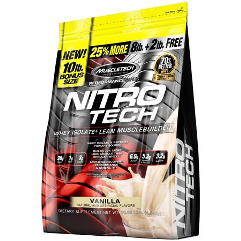 MUSCLETECH NITRO TECH VANILLE 4.54KG