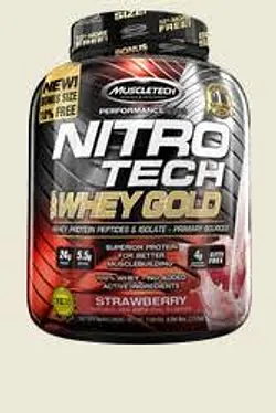 MUSCLETECH NITRO TECH WHEY GOLD STRAWBERRY 2.51KG