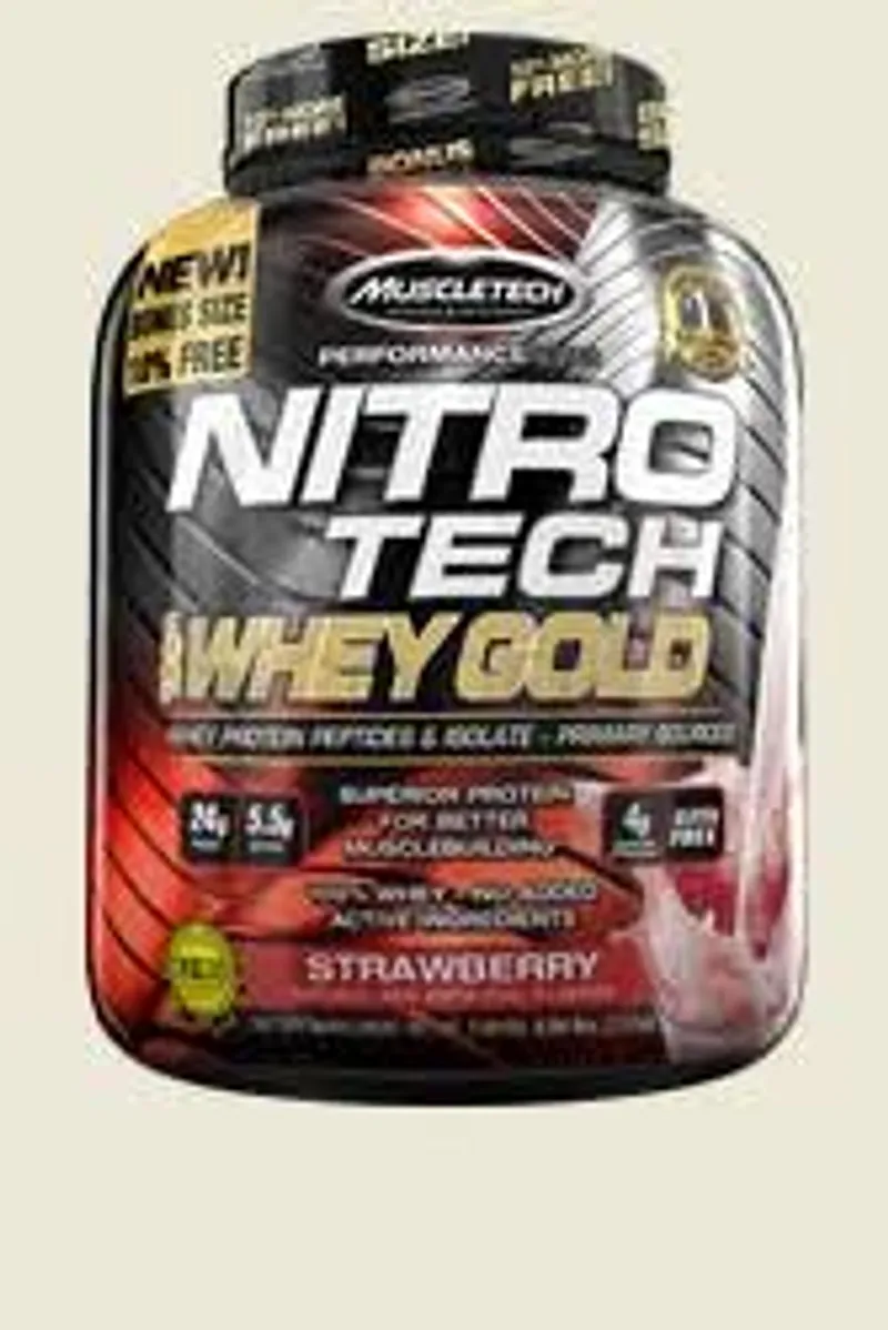 MUSCLETECH NITRO TECH WHEY GOLD STRAWBERRY 2.51KG