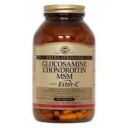 SOLGAR GLUCOSAMINE CHONDROITIN MSM BOITE DE 180 COMPRIMES