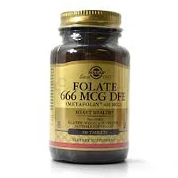 SOLGAR FOLATE 666 MCG DFE BOITE DE 100 COMPRIMES