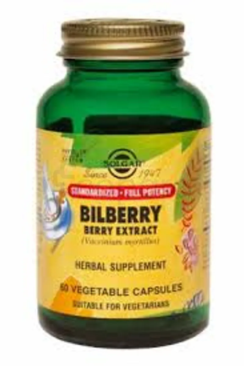 SOLGAR BILBERRY BERRY EXTRACT BOITE DE 60 CAPSULES