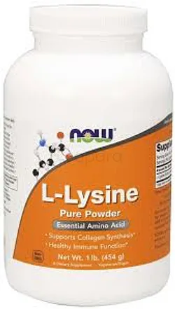 NOW L-LYSINE PURE POWDER 454G