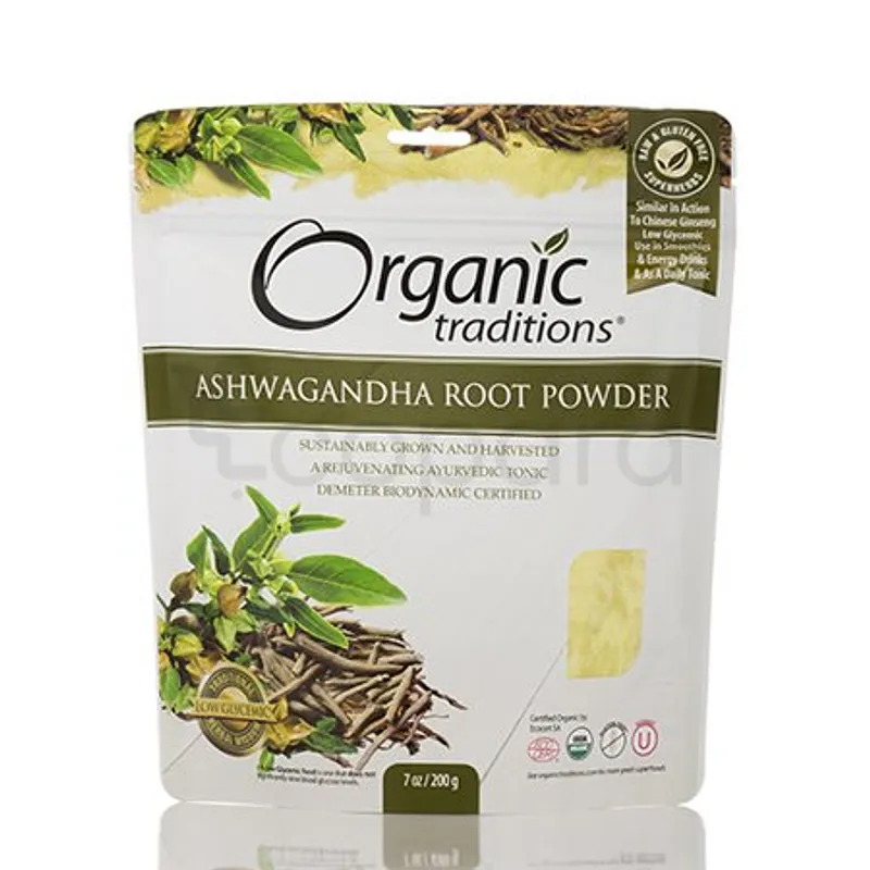 ORGANIC TRADITIONS ASHWAGANDHA ROOT POWDER 200G