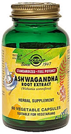 SOLGAR ASHWAGANDHA BOITE DE 60 CAPSULES