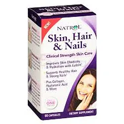 NATROL SKIN HAIR NAILS BOITE DE 60 CAPSULES
