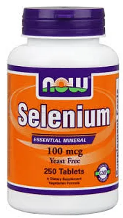 NOW SELENIUM 100MCG BOITE DE 250 COMPRIMES