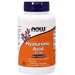 NOW HYALURONIC ACID 50MG BOITE DE 60 CAPSULES