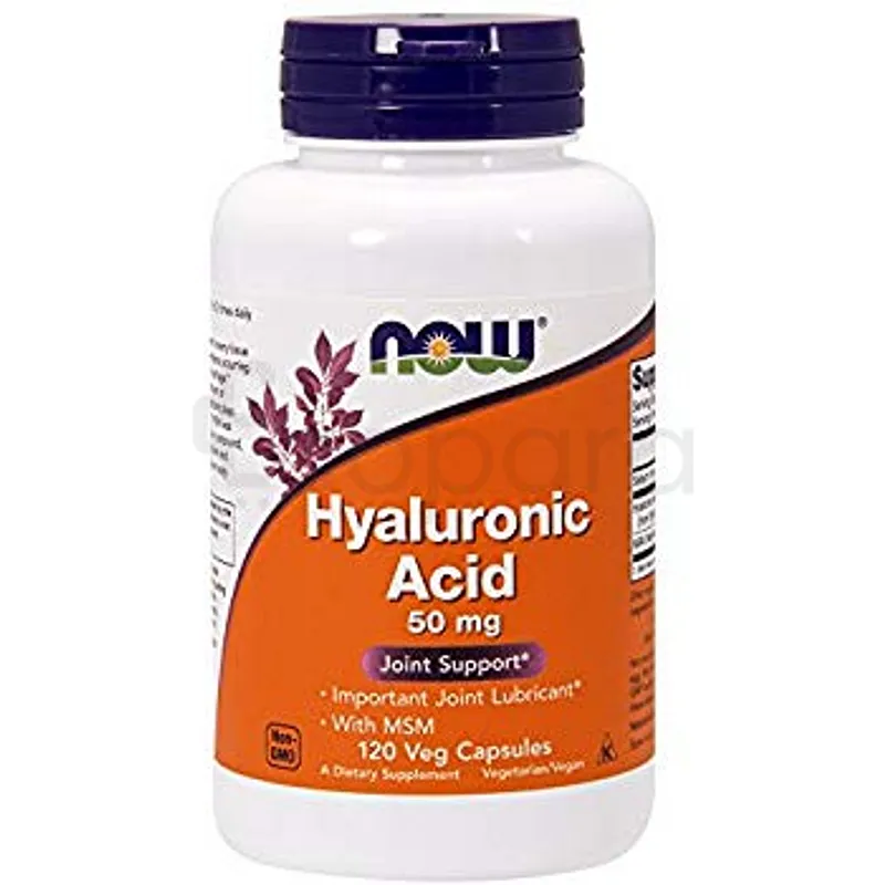 NOW HYALURONIC ACID 50MG BOITE DE 60 CAPSULES