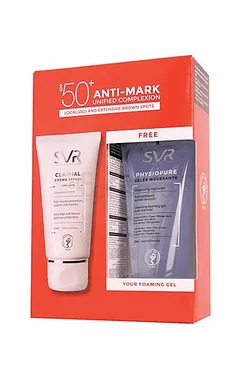 SVR ANTI-MARK CLAIRIAL CREME SPF50 50ML + PHYSIOPURE GEL MOUSSANT 50ML OFFERT