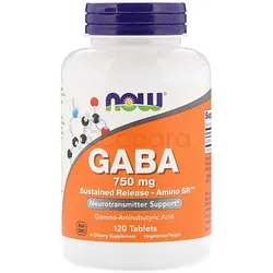 NOW GABA 750MG BOITE DE 120 COMPRIMES