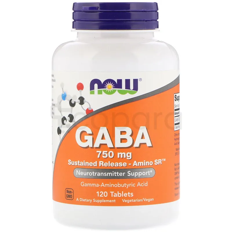 NOW GABA 750MG BOITE DE 120 COMPRIMES