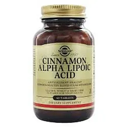 SOLGAR CINNAMON ALPHA LIPOIC ACID BOITE DE 60 COMP