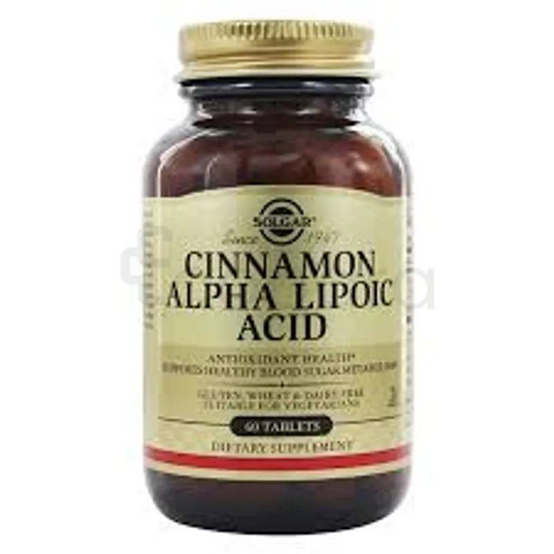 SOLGAR CINNAMON ALPHA LIPOIC ACID BOITE DE 60 COMP