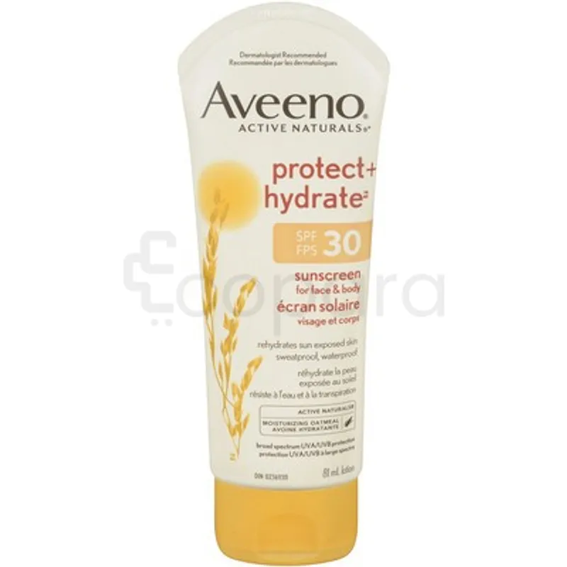 AVEENO PROTEC + HYDRATE ECRAN SOLAIRE VISAGE ET CORPS SPF30 81ML