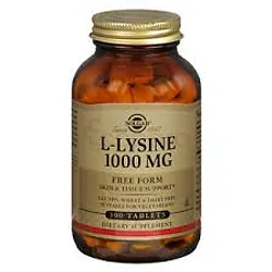 SOLGAR L-LYSINE 1000MG BOITE DE 100 COMP
