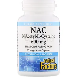 NATURAL FACTORS NAC 600MG BOITE DE 60 CAPSULES