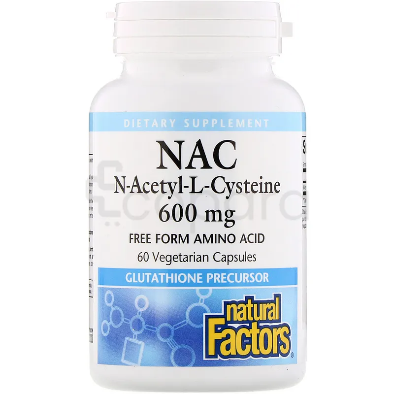 NATURAL FACTORS NAC 600MG BOITE DE 60 CAPSULES