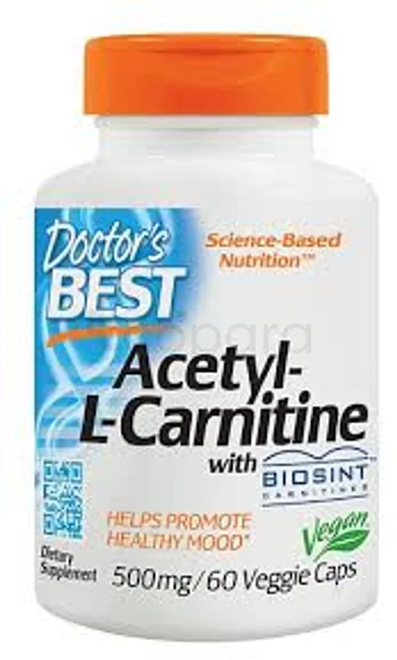 DOCTOR'S BEST ACETYL-L-CARNITINE 500MG BOITE DE 60 CAPSULES