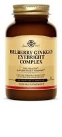 SOLGAR BILBERRY GINKGO EYEBRIGHT COMPLEX BOITE DE 60 CAPSULES