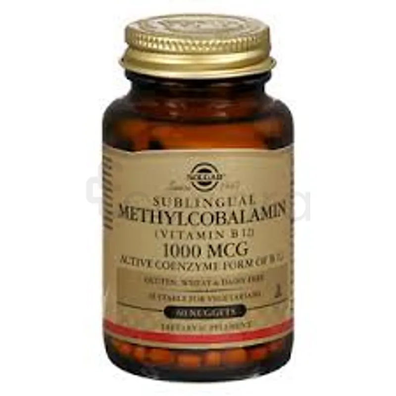 SOLGAR METHYLCOBALAMIN VITAMIN B12 1000MCG BOITE DE 60 NUGGETS