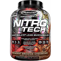 MUSCLETECH NITRO TECH DECADENT BROWNIE CHEESECAKE 1.80KG