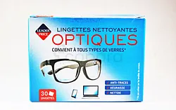 LEADER PRICE LINGETTES NETTOYANTES OPTIQUES BOITE DE 30