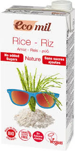 ECOMIL LAIT DE RIZ NATURE SANS SUCRES AJOUTES 1L