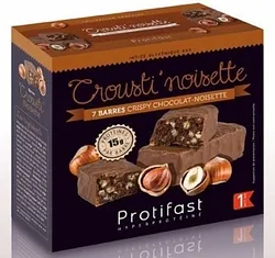 PROTIFAST CROUSTI CHOCOLAT NOISETTE BOITE DE 7 BARRES