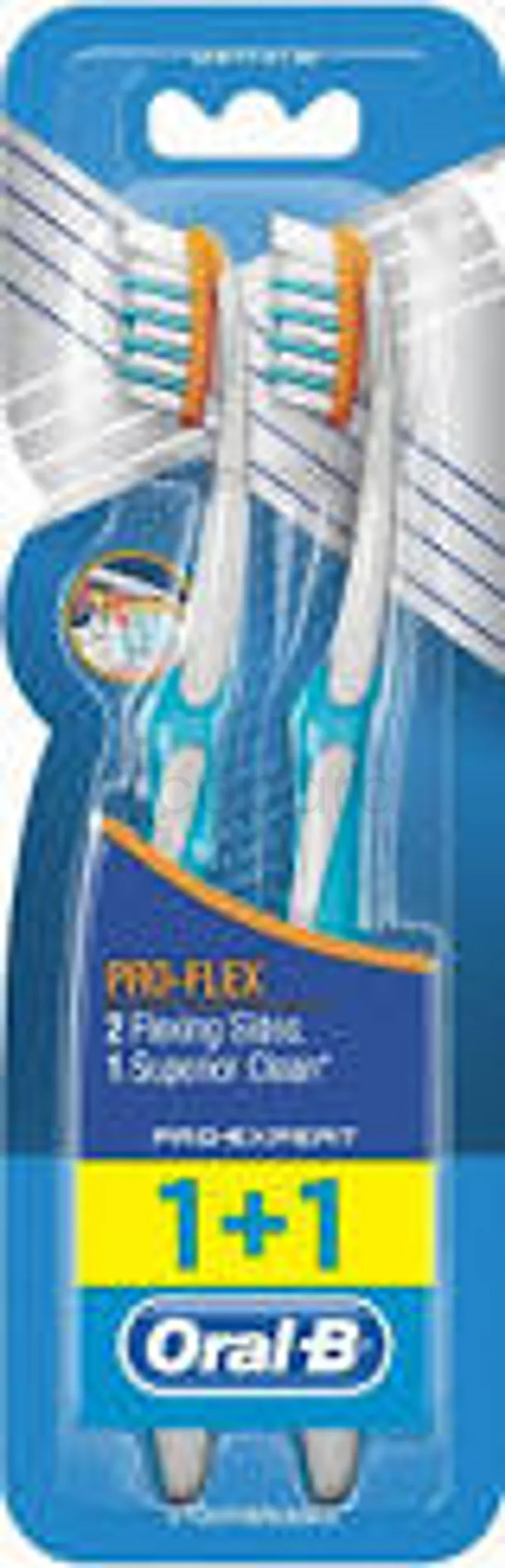 ORAL-B PACK BROSSE A DENTS PRO EXPERT PRO-FLEX SOFT 1+1