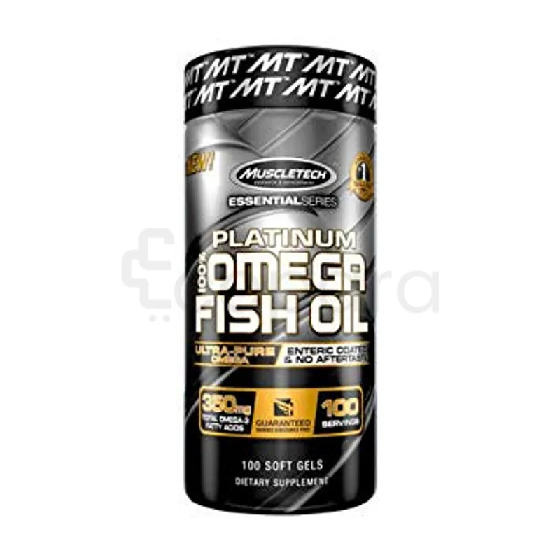 MUSCLETECH PLATINUM OMEGA FISH OIL BOITE DE 100
