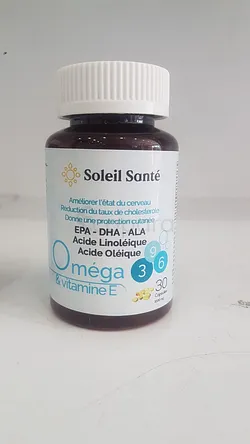 SOLEIL SANTE OMEGA 3 6 9 VITAMINE E 1000MG BOITE DE 30 CAPSULES