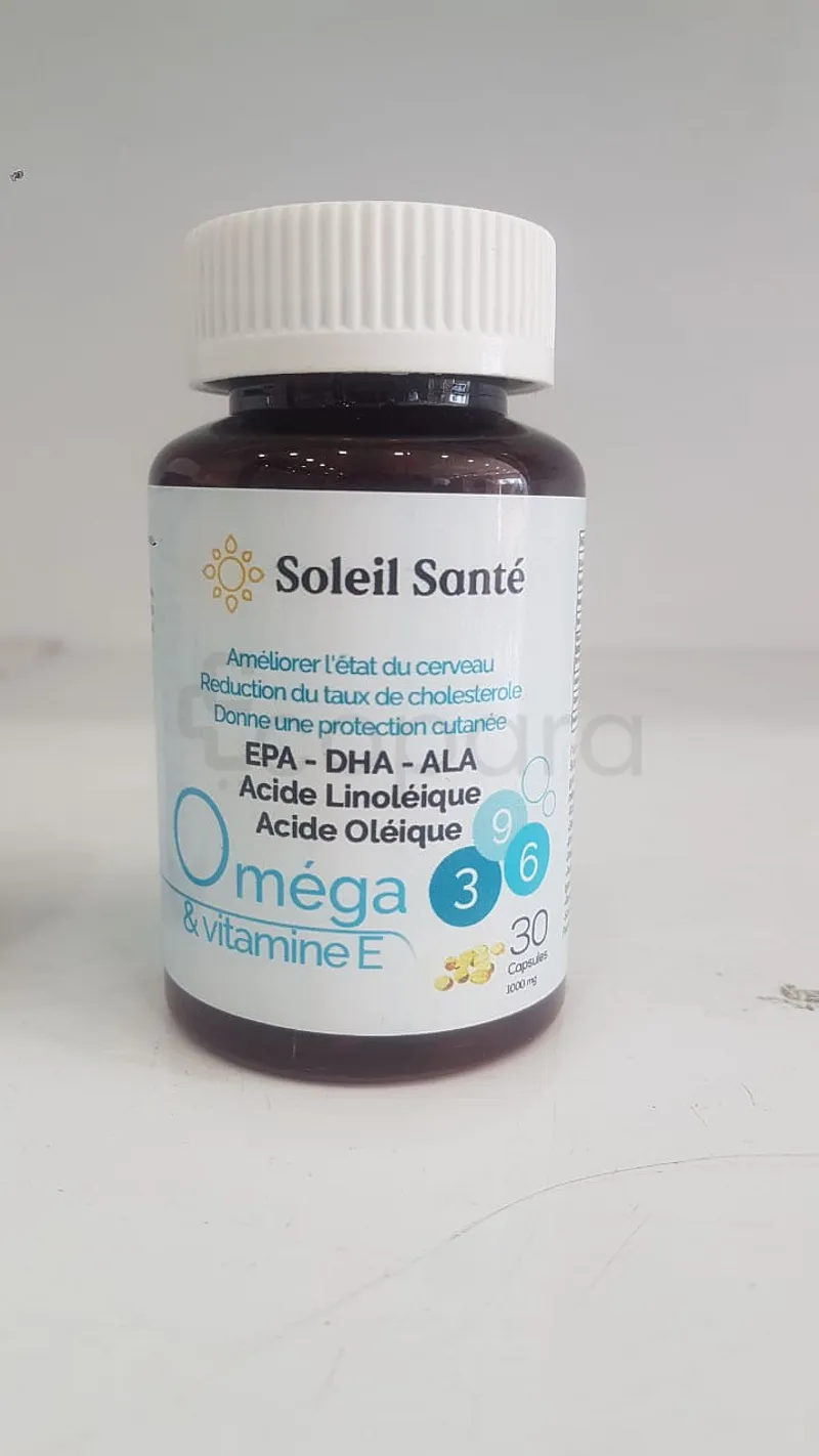 SOLEIL SANTE OMEGA 3 6 9 VITAMINE E 1000MG BOITE DE 30 CAPSULES