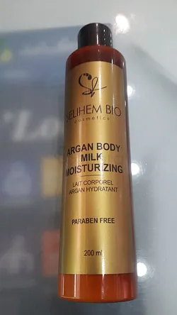 SELIHEM BIO ARGAN BODY MILK MOISTURIZING LAIT CORPOREL SANS PARABEN 200ML