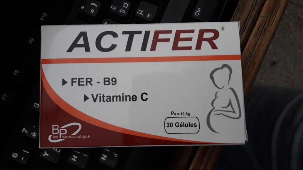 ACTIFER FER B9 VITAMINE C BOITE DE 30 GELULES