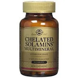 SOLGAR CHELATED SOLAMINS MULTIMINERAL BOITE DE 90 COMPRIMES