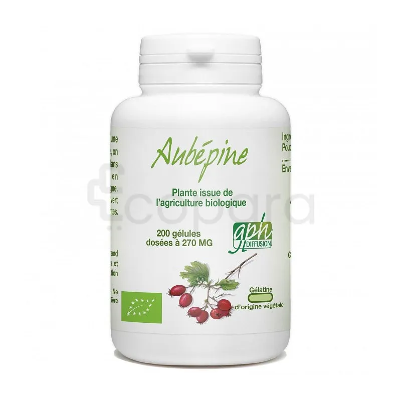 GPH AUBEPINE BIO 270MG BOITE DE 200 GELULES
