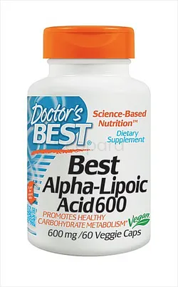 DOCTOR'S BEST ALPHA LIPOIC ACID 600MG BOITE DE 60 CAPSULES