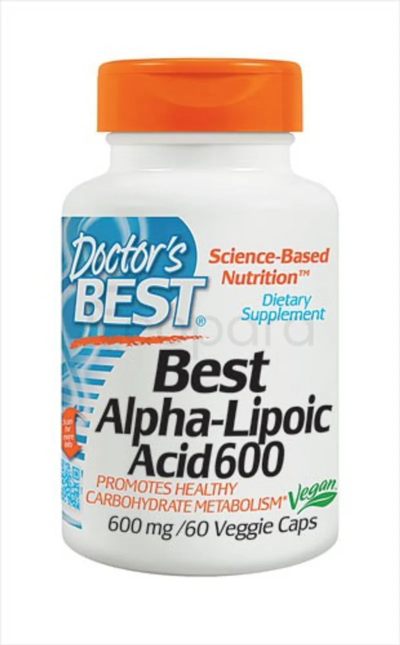 DOCTOR'S BEST ALPHA LIPOIC ACID 600MG BOITE DE 60 CAPSULES