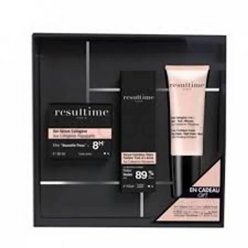 RESULTIME PREMIUM COLLAGENE COFFRET GEL SERUM 50ML +  FILLER SERUM 15ML +  NIGHT CREAM MASK 50ML