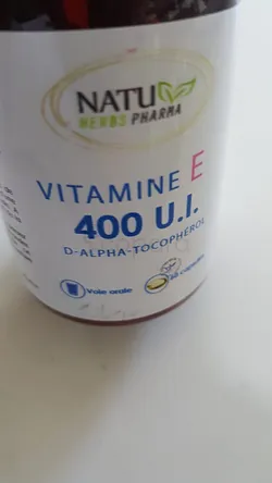 NATU HERBS PHARMA VITAMINE E 400UI BOITE DE 60 COMPRIMES