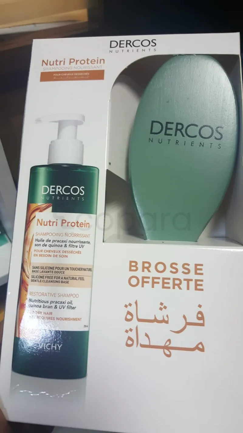 VICHY DERCOS SHAMPOOING NUTRI PROTEIN 250ML + BROSSE OFFERTE